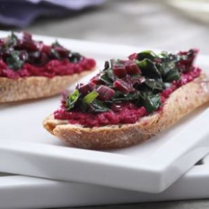 Roasted Beet Crostini