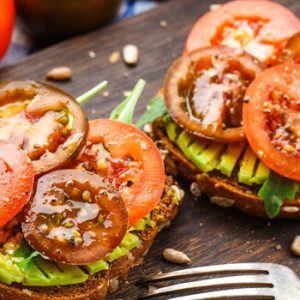 Avocado Toast with Tomatoes